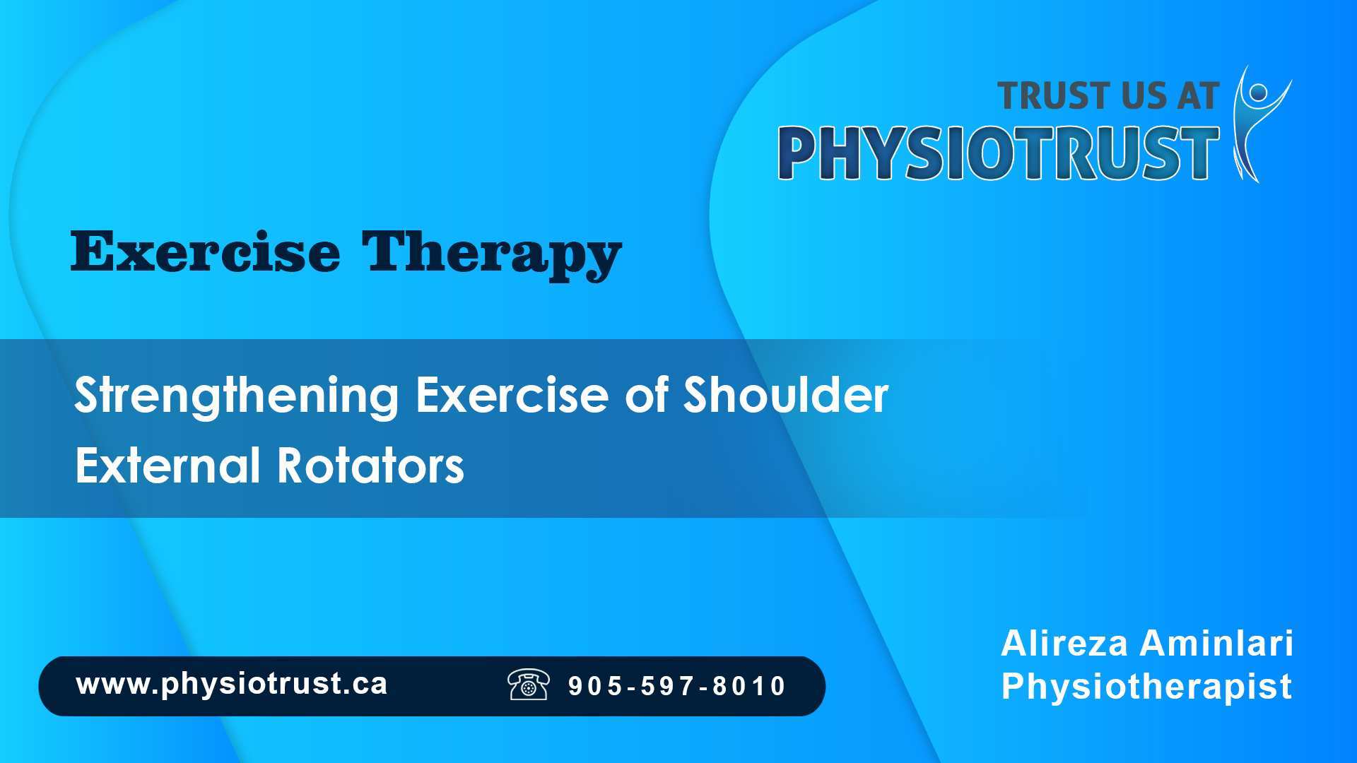 Strengthening Exercise of Shoulder External Rotators