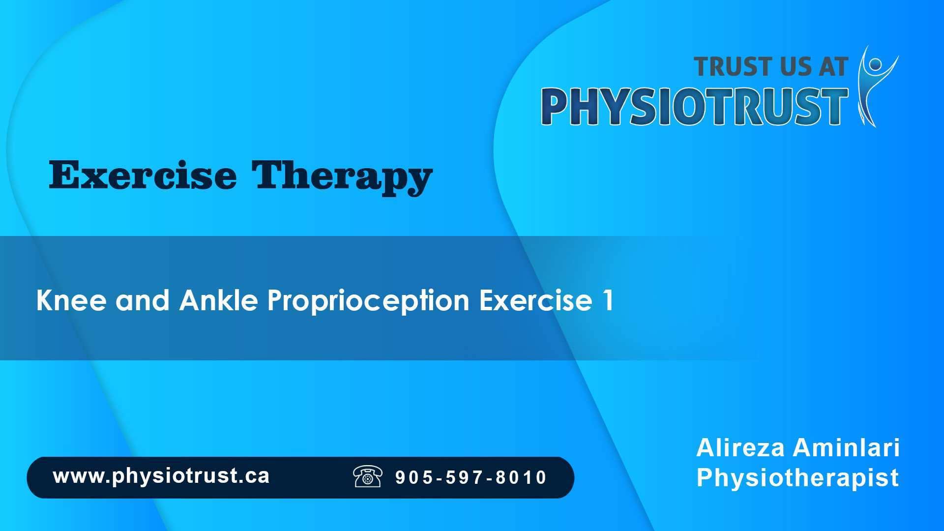 Knee and Ankle Proprioception Exercise 1
